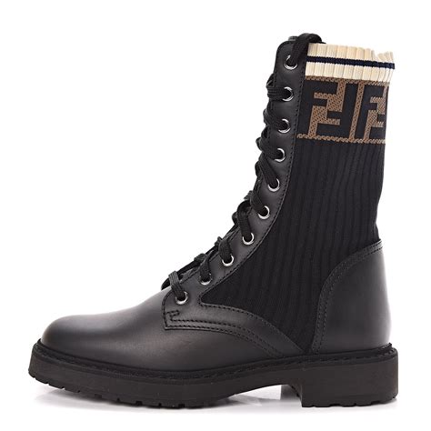 fendi rockoko chelsea sock combat boot